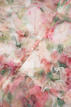 Floral Chiffon A-Line Dress - View 17 | TEVQA