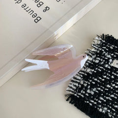 Iridescent acetate swallow bird hair claw clip - View 6 | TEVQA
