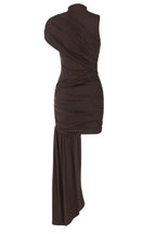 Ruched Mock Neck Mini Dress - View 29 | TEVQA