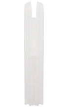 White Strapless Scarf Maxi Dress - TEVQA