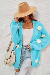 Fall In Daisy Oversized Knit Cardigan | Dress In Beauty