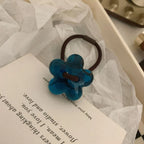 Acetate flower hair tie - View 11 | TEVQA
