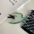 Iridescent acetate swallow bird hair claw clip - View 7 | TEVQA