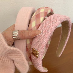 Wide Padded Pink Headband - 1.2 Inch Volumizing