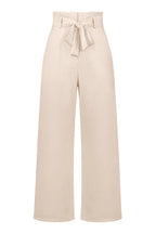 Belted wide leg crepe trousers - View 29 | TEVQA