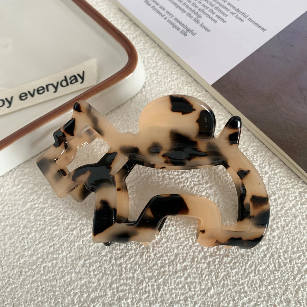 Acetate Dog Outline Hair Claw Clip (3.3 Inch)