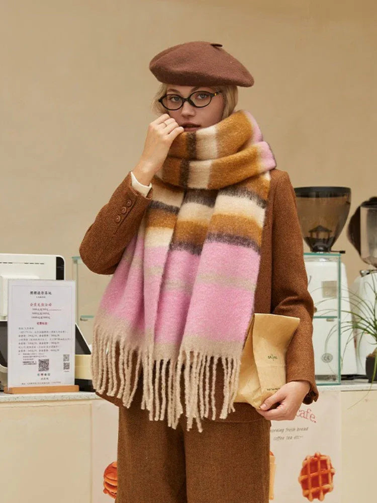 Oversized plaid scarf - View 9 | TEVQA