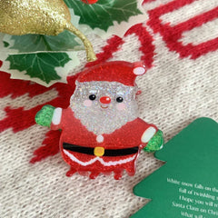 Mini Christmas glitter hair claw clip - View 9 | TEVQA