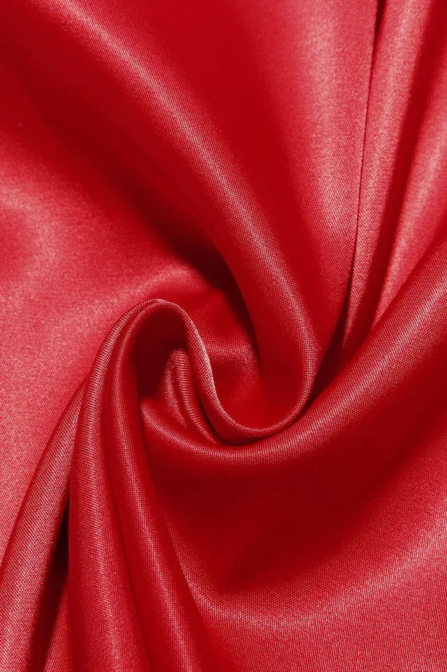 Satin Square Neck Mini Dress - View 11 | TEVQA