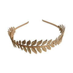 Gold Leaf Headband - Grecian Goddess Laurel Wreath Tiara