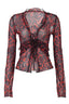 Myka Long Sleeve Mesh Top - View 12 | TEVQA