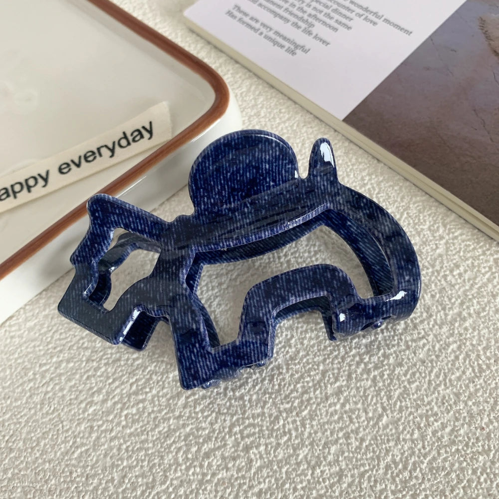 Acetate Dog Outline Hair Claw Clip (3.3 Inch)