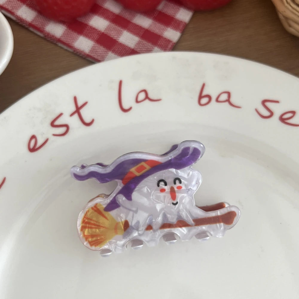 2.75 Inch Acetate "Nightmare" Halloween & Christmas Hair Claw Clip