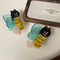 Cute 3.3 Inch Acetate Bumble Bee Hair Claw Clip - Kawaii