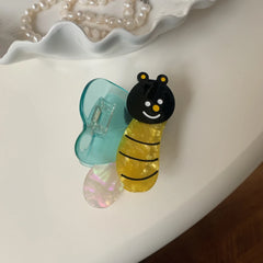 Cute 3.3 Inch Acetate Bumble Bee Hair Claw Clip - Kawaii