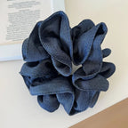 Classic Style Scrunchie in denim and polka dot patterns - View 9 | TEVQA