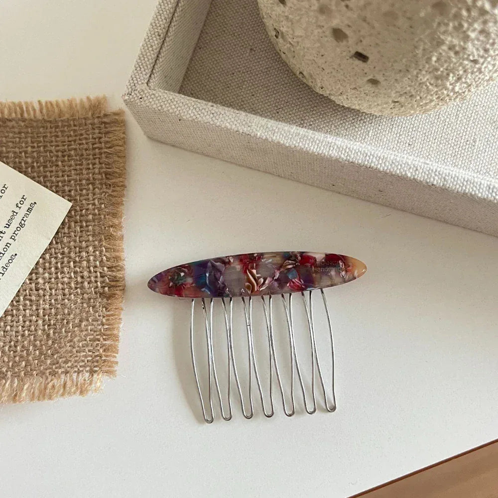 Acetate French style hair comb - View 9 | TEVQA