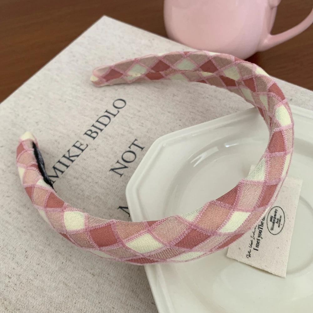 Wide Padded Pink Headband - 1.2 Inch Volumizing