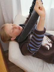 Pure 100% Wool Solid Knit Scarf