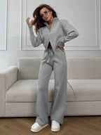 Elevated Double-Zip Knit Set - View 26 | TEVQA