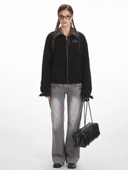 Vintage Reversible Plaid Bomber Jacket - TEVQA