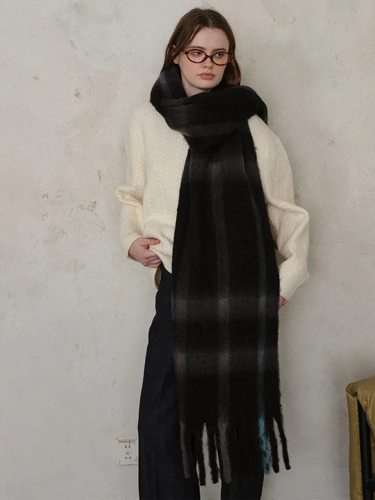 Striped blanket scarf - View 7 | TEVQA