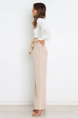 All-Matching Belted Wide-Leg Trouser | Dress In Beauty