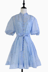 Caroline Floral Print Mini Dress