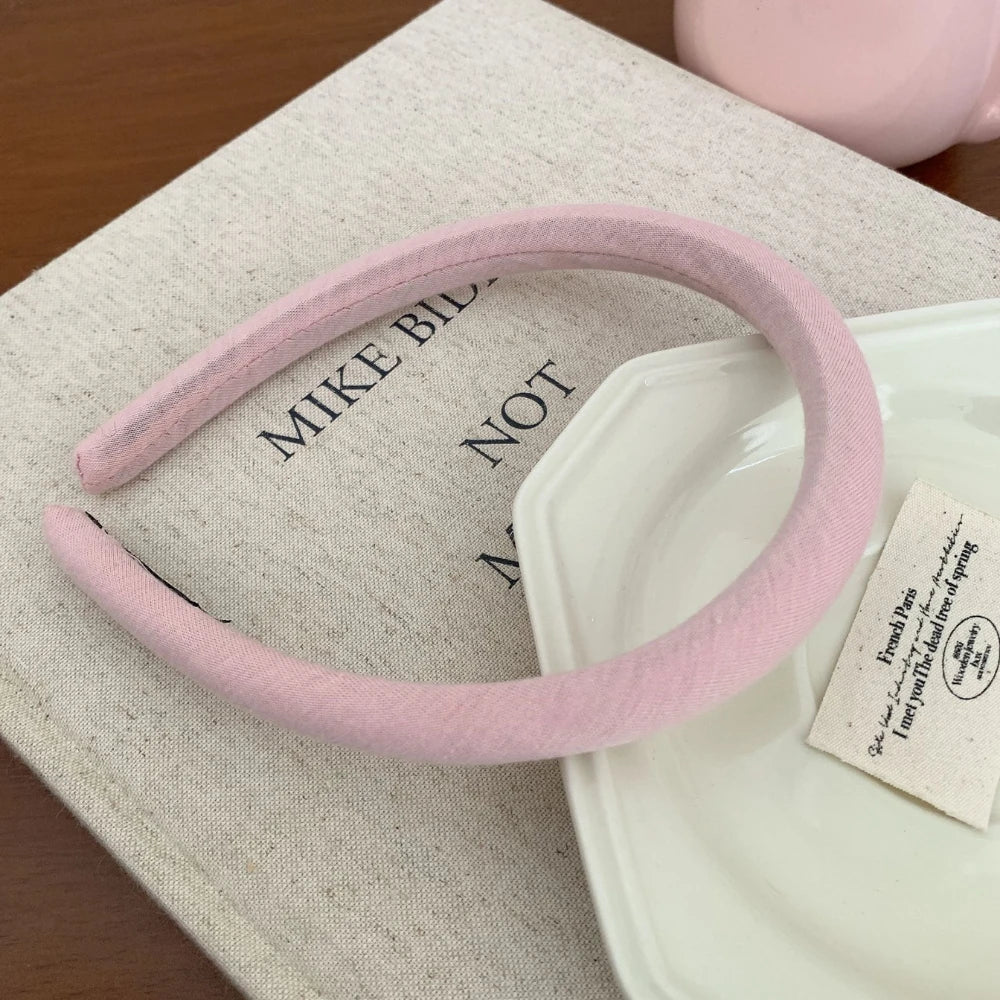 Wide Padded Pink Headband - 1.2 Inch Volumizing