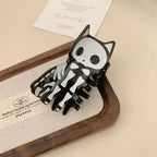 Skeleton cat hair claw clip - View 6 | TEVQA