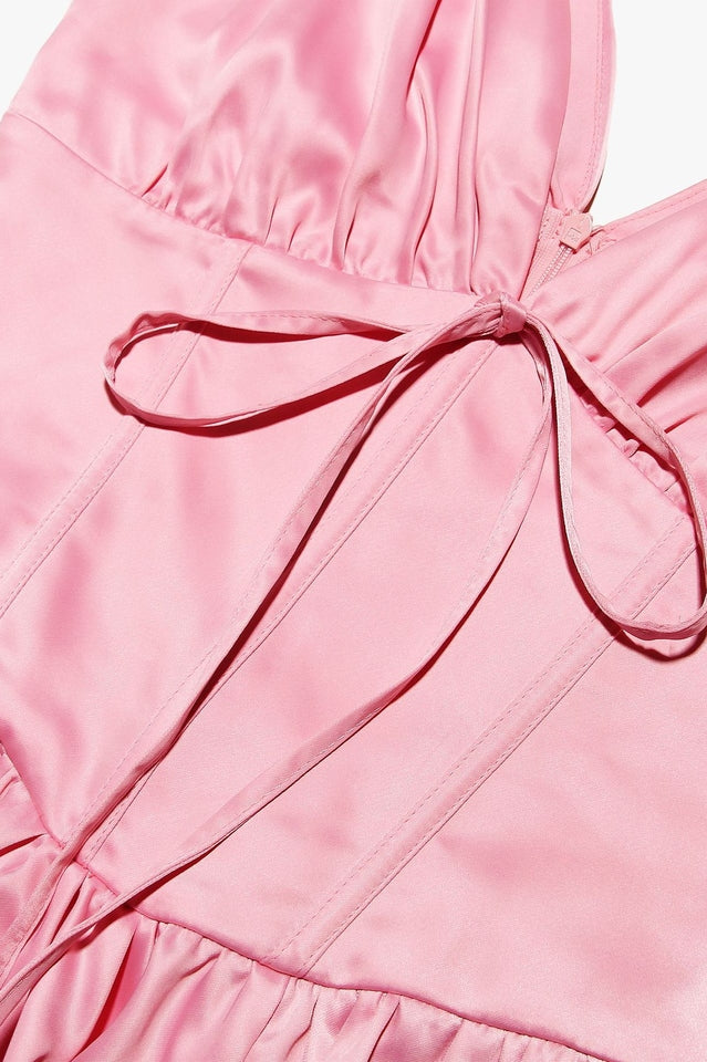 Emmeliette Satin Mini Dress | Dress In Beauty