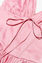 Emmeliette Satin Mini Dress - View 17 | TEVQA
