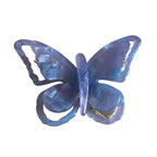 translucent purple butterfly hair clip