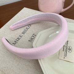 Wide Padded Pink Headband - 1.2 Inch Volumizing