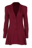 Fitted blazer dress with pleated skirt - View 11 | TEVQA