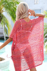 Side Slit Plunge Openwork Cover-Up | Dress In Beauty