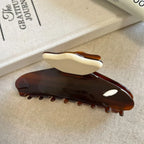 Large Two-Tone Acetate Hair Claw Clip - View 8 | TEVQA