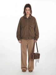 Reversible Vintage Plaid Bomber Jacket - TEVQA