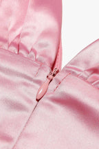 Emmeliette Satin Mini Dress - View 18 | TEVQA