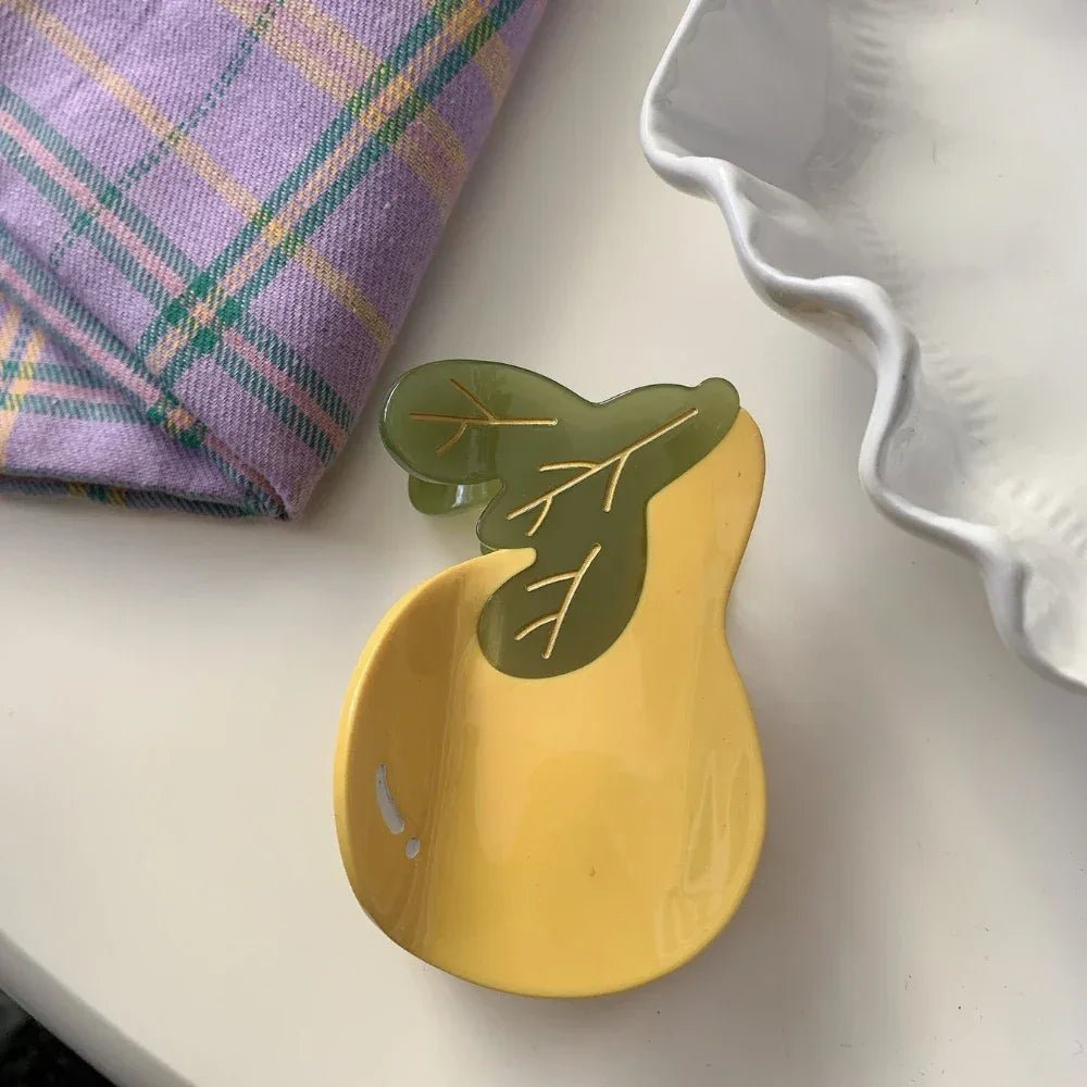 Large fruit and veggie hair claw clip - View 8 | TEVQA