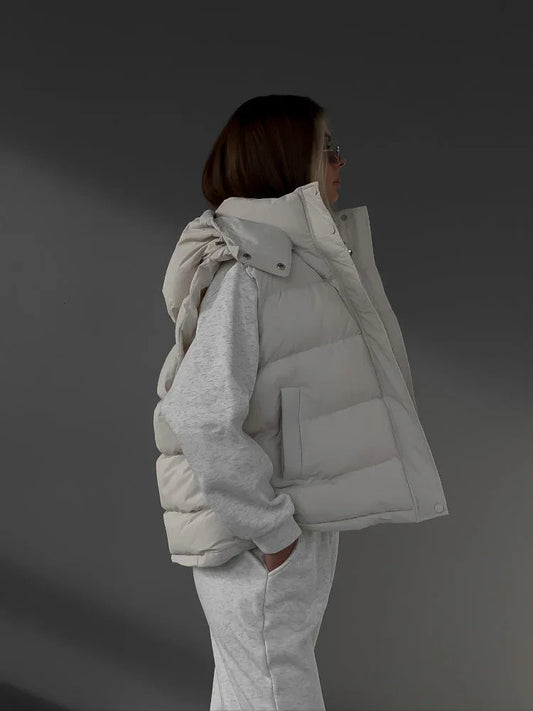 Cloud Soft Hooded Puffer Vest - TEVQA