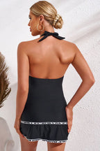 Tummy control swimsuit with skirt - View 12 | TEVQA