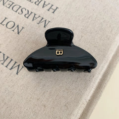"B" Monogram Acetate Hair Claw Clip (2 Sizes)