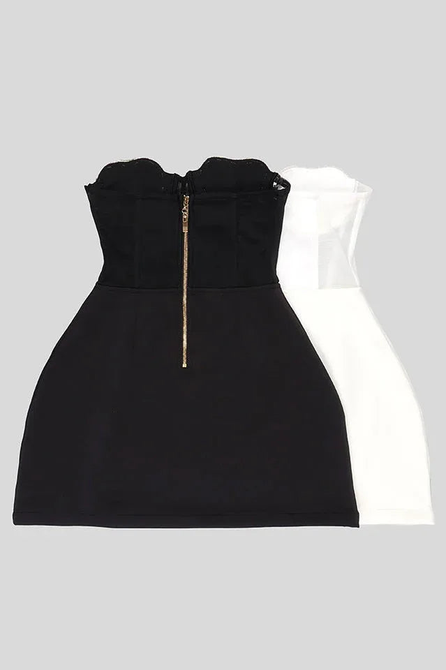 Crystal Heart Strapless Fit and Flare Dress - View 26 | TEVQA