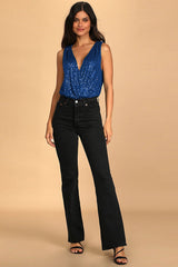 Evening Of Wonder Sequin Cowl Back Bodysuit | Dress In Beauty