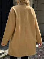 The Clara Classic Double-Breasted Coat - TEVQA
