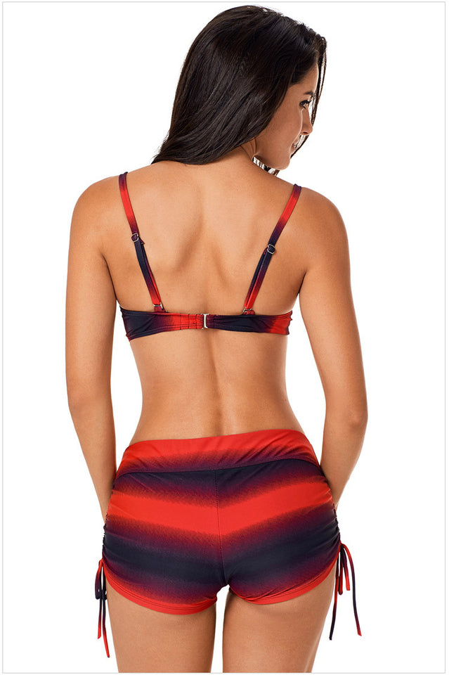 Ombre Shading Push Up Bikini Set | Dress In Beauty
