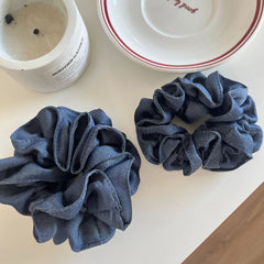 Classic Denim Hair Scrunchie (2 Sizes)