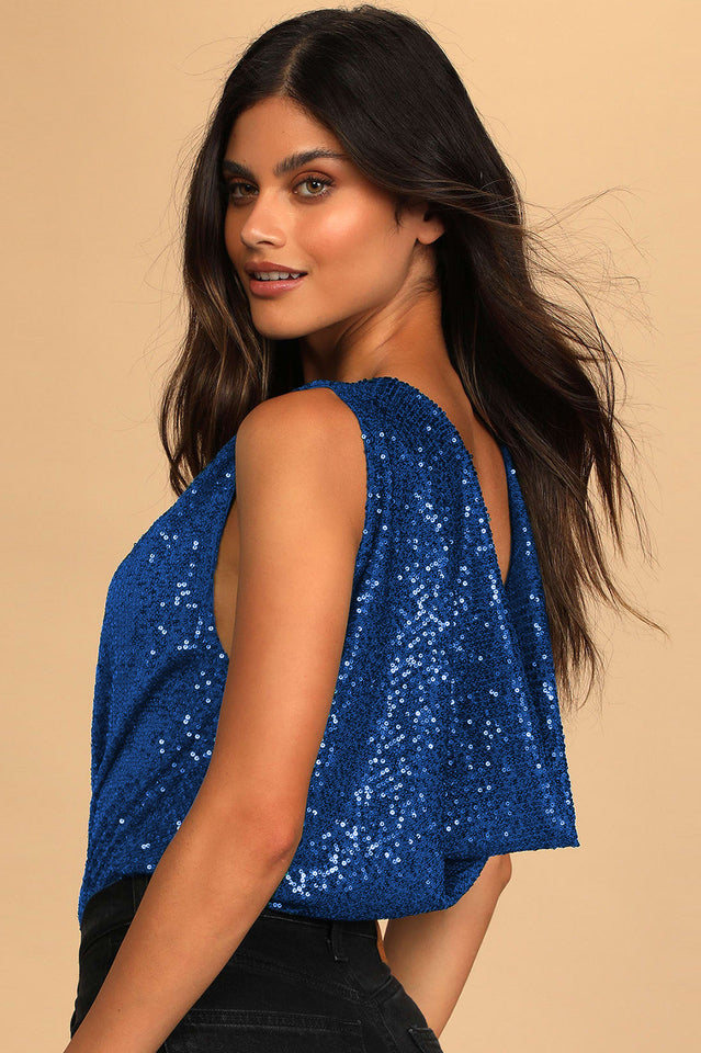 Evening Of Wonder Sequin Cowl Back Bodysuit | Dress In Beauty