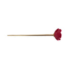 single pink flower hairpin